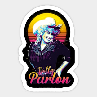 Dolly 80s Aesthetic Fan Art Sticker